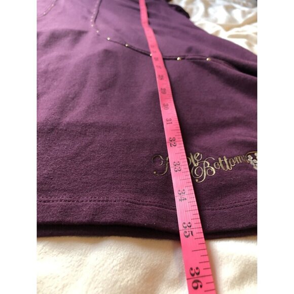 Apple Bottoms Cowl Neck Dress Womens 1X Pockets & Lace-Up Sides y2k Retro Purple - Picture 8 of 8